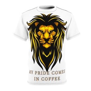 Lion's Pride Coffee Unisex Cut & Sew Tee (AOP)